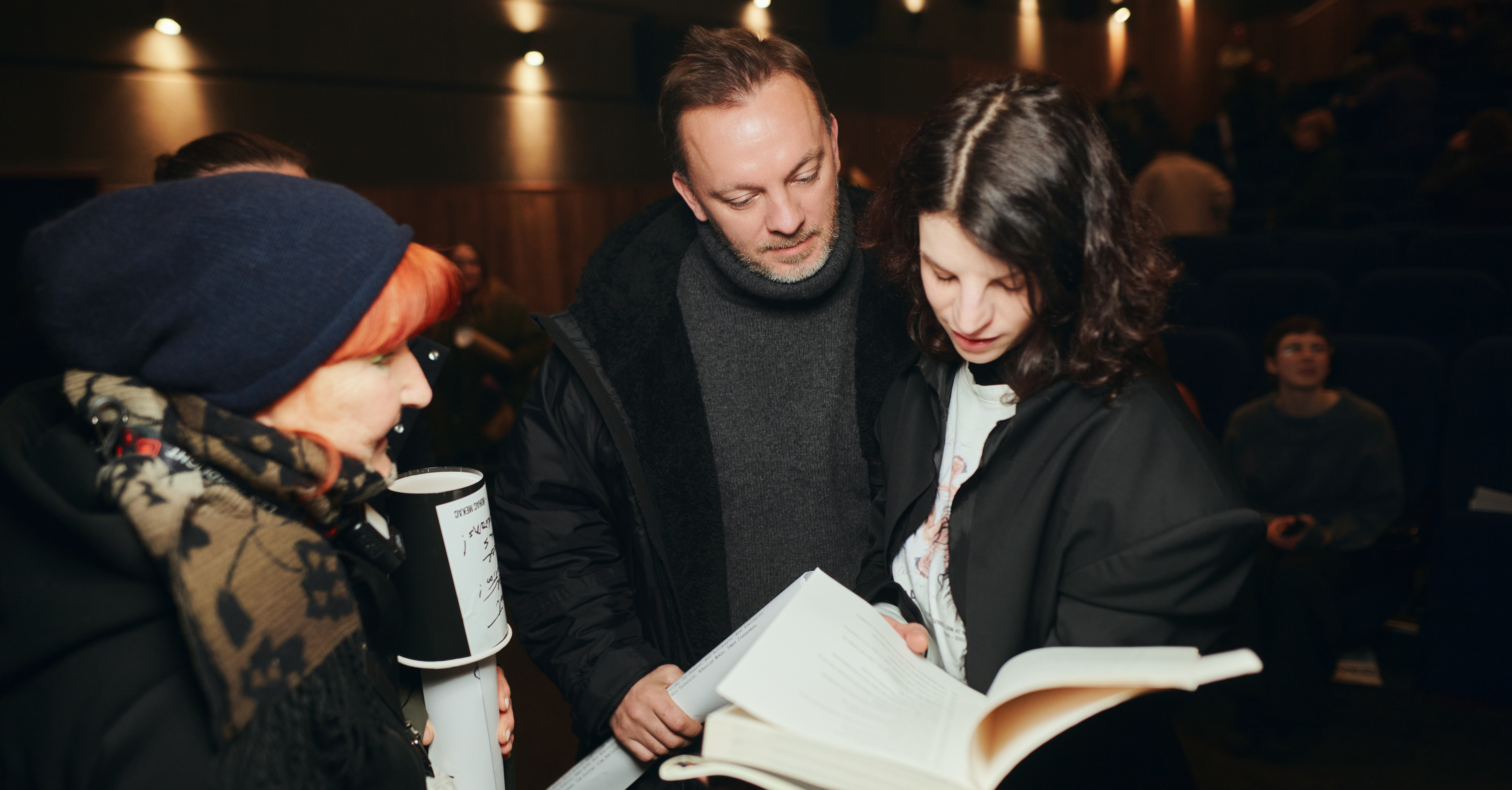 Перша презентація книги «Йонас Мекас. Розмови з кінорежисерами» в кінотеатрі «Жовтень» у Києві